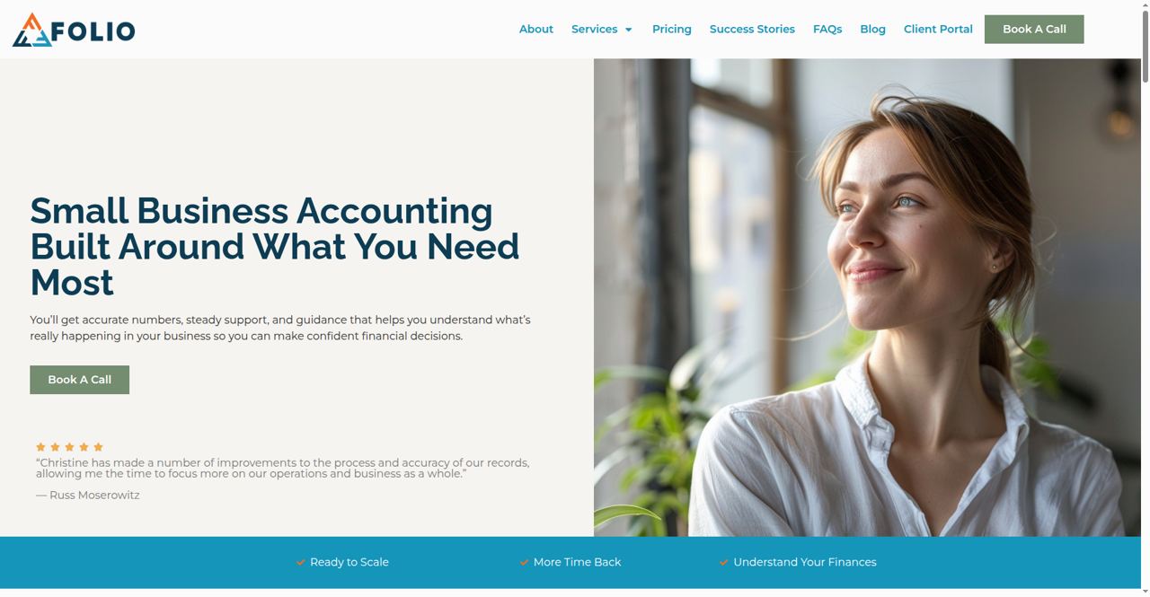 Screenshot of the Folio LLC build