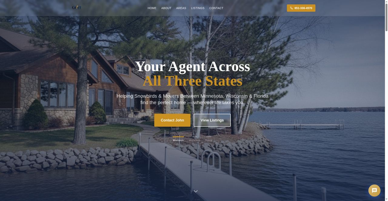 Screenshot of the John Griffin Realty build