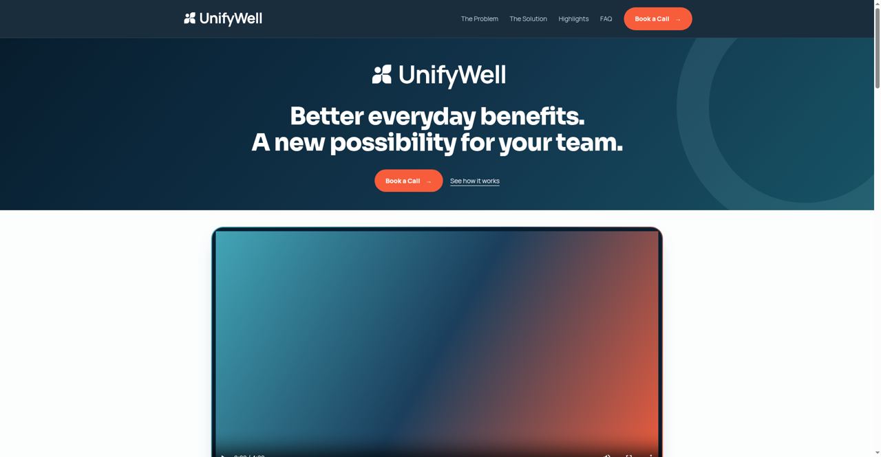 Screenshot of the UnifyWell build